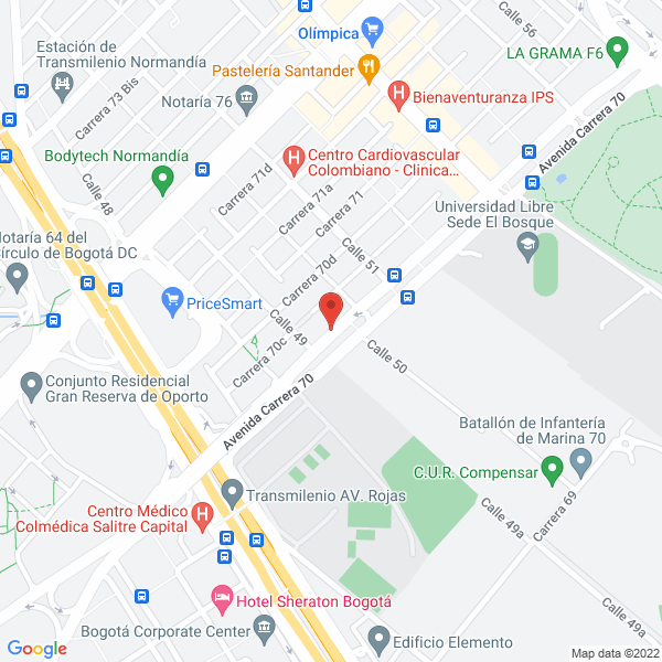 Mapa de Miroal Ingenieria S.A.S.