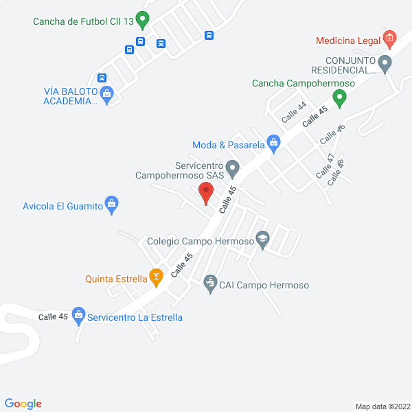 Map of Modas Melery