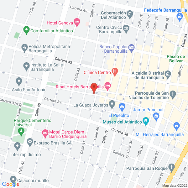 Map of Litoimpresos J&J