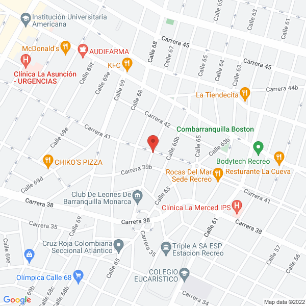 Map of Llantas La 66