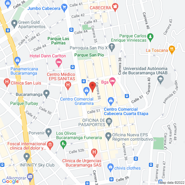 Map of Naturales Importados