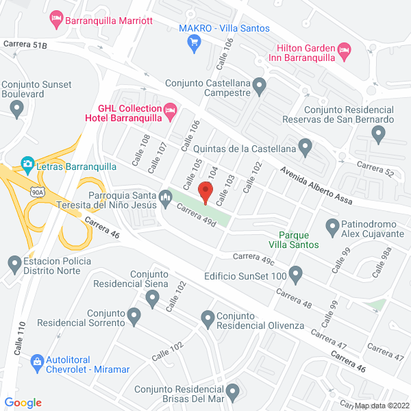 Map of Kadosh Records Academia De Música