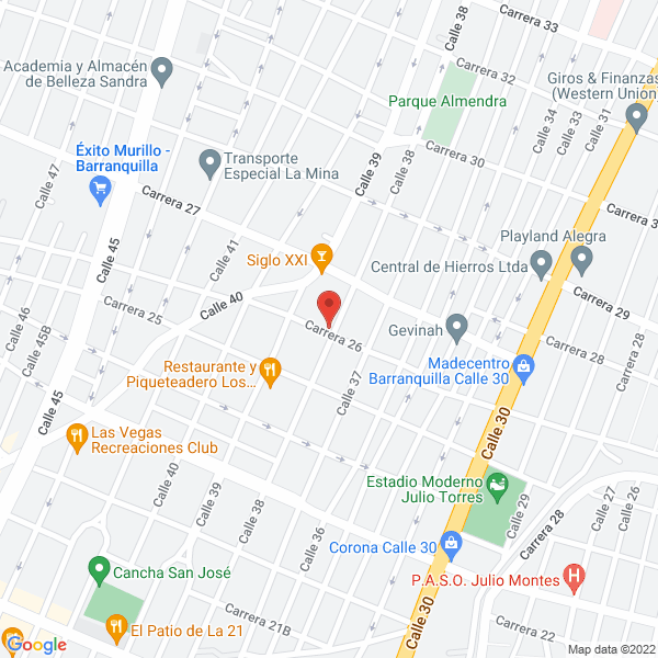 Map of Pérez Arévalo S.A.S.