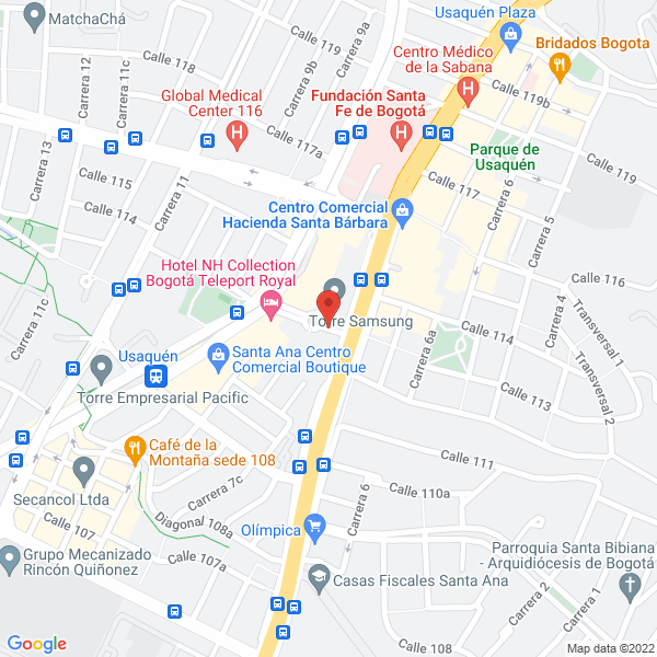 Mapa de Pérez Gómez Abogados S.A.S.
