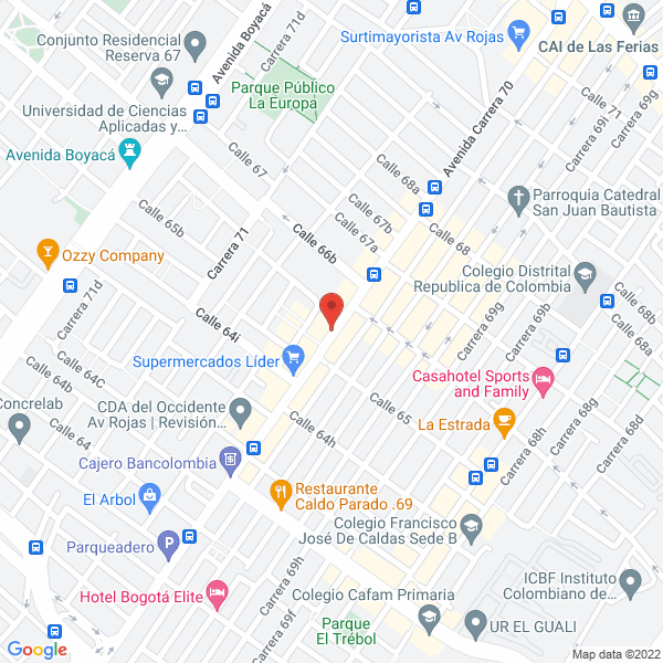 Mapa de Novatec Diagnostics Y Cúa. Ltda.