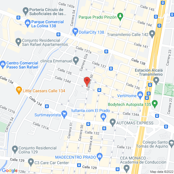 Mapa de Nutre Dac Grupo Empresarial S.A.S.