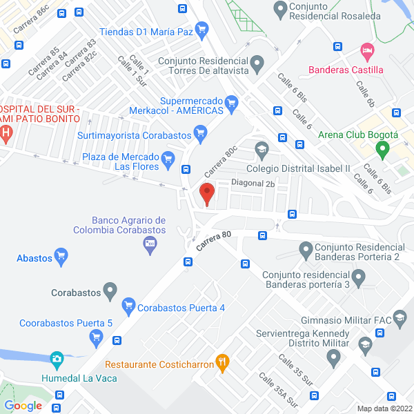 Mapa de Oceans Group Transportes Sas