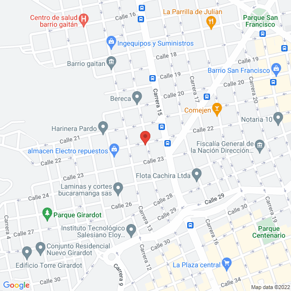 Map of Odisol S.A.S.