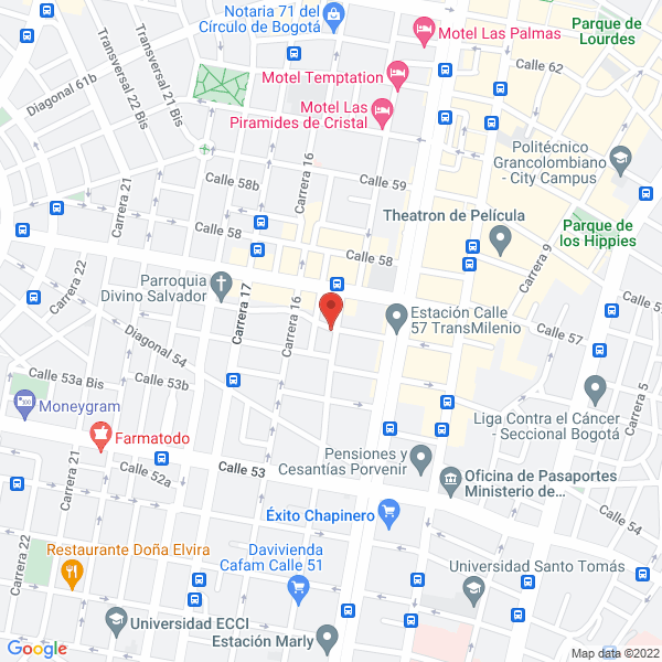 Mapa de Néstor Benavides Cubillos Y Cúa. Ltda.