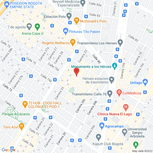 Mapa de Pirocontrol Ltda.