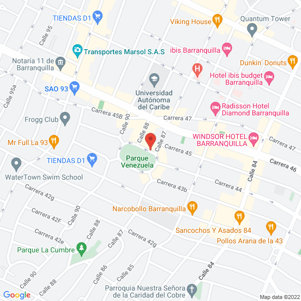 Map of Pizzería La Plazita