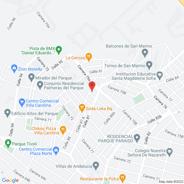 Map of Pizzeria Parmesana.Com