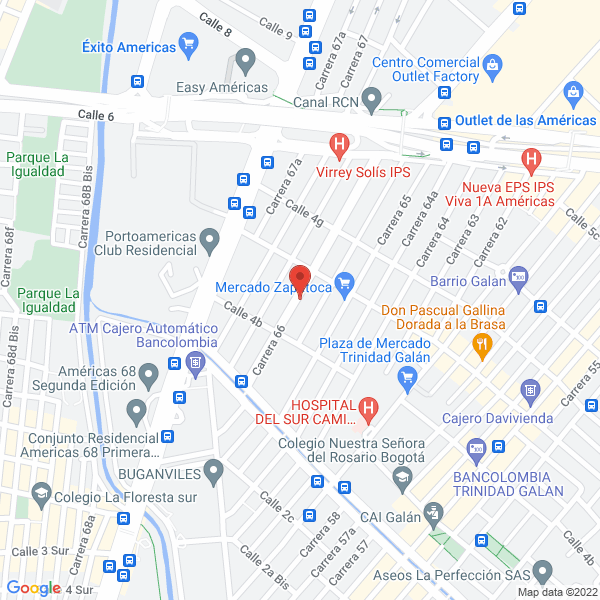Mapa de Plásticos La 66 Con Quinta