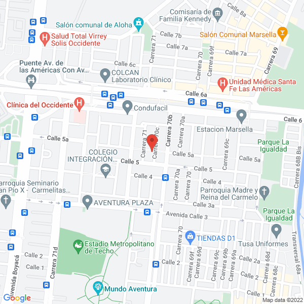 Mapa de Plásticos Y Resistencias Industriales De Colombia Prisdecol Ltda.