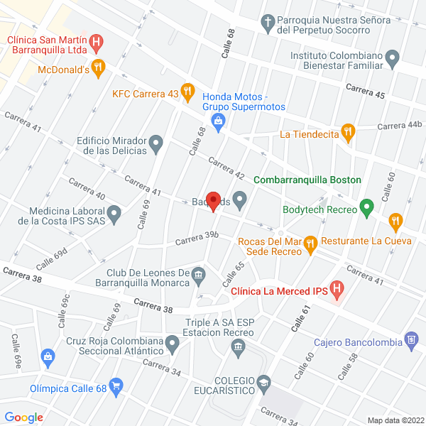 Map of Orquesta La Nómina Del Pin