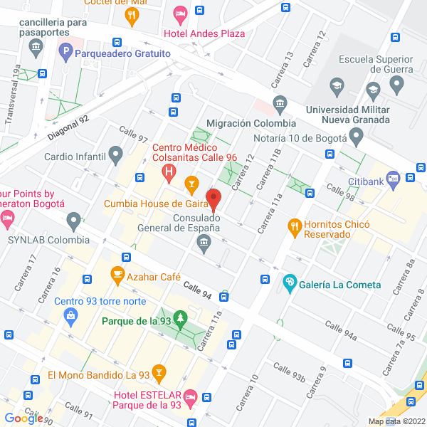 Mapa de Oh! Verde Salad Bar