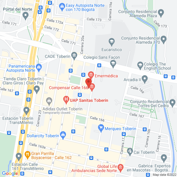Mapa de Pollos Santa Paula S.A.S.