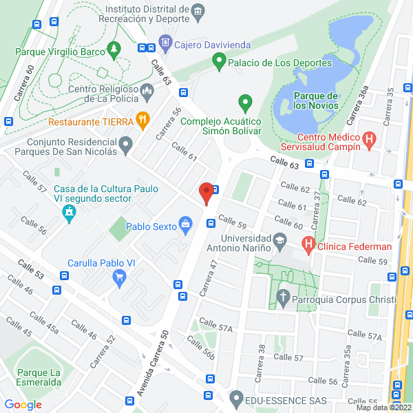 Mapa de Polo A Tierra Imaginación & Comunicación Ltda.