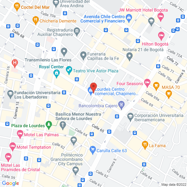 Mapa de Pomponio Restaurante Y Cafetería