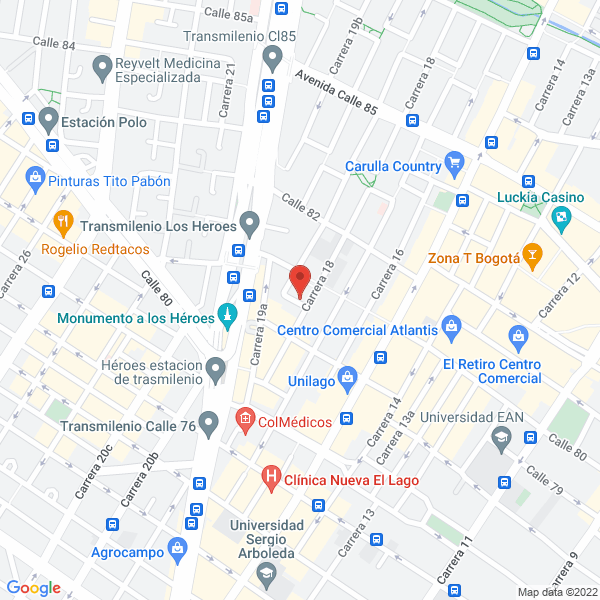 Mapa de C.I Madilana