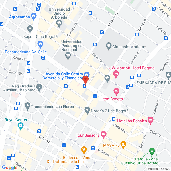 Mapa de Optima Consultores S.A.S.