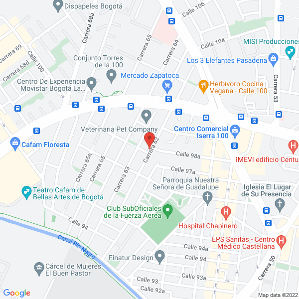 Mapa de P & P Pisos Y Paredes Corona