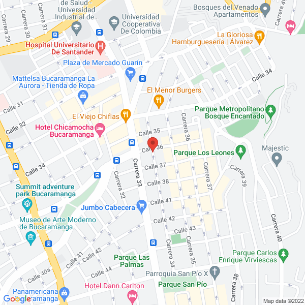 Map of P.H.D. Servicios De Enfermería A Domicilio