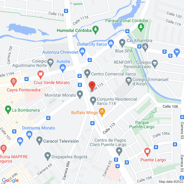 Mapa de Panadería Y Pastelería Autopán