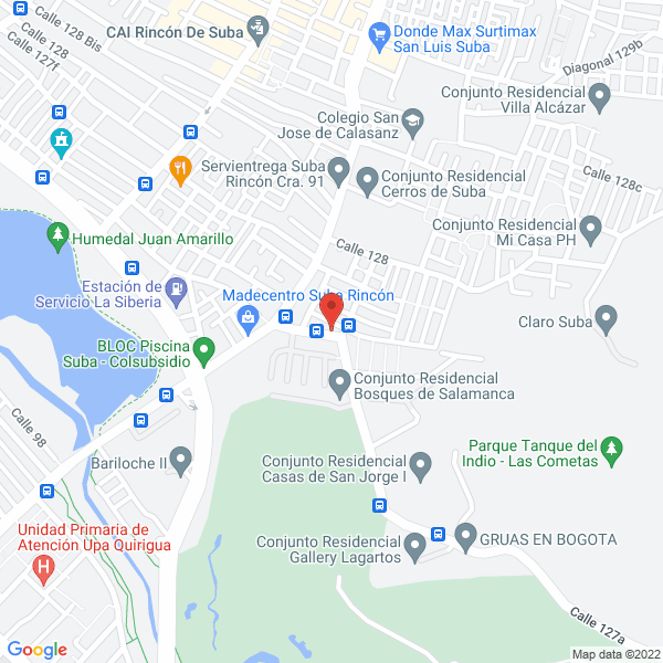 Mapa de Panadería Y Pastelería Mafe