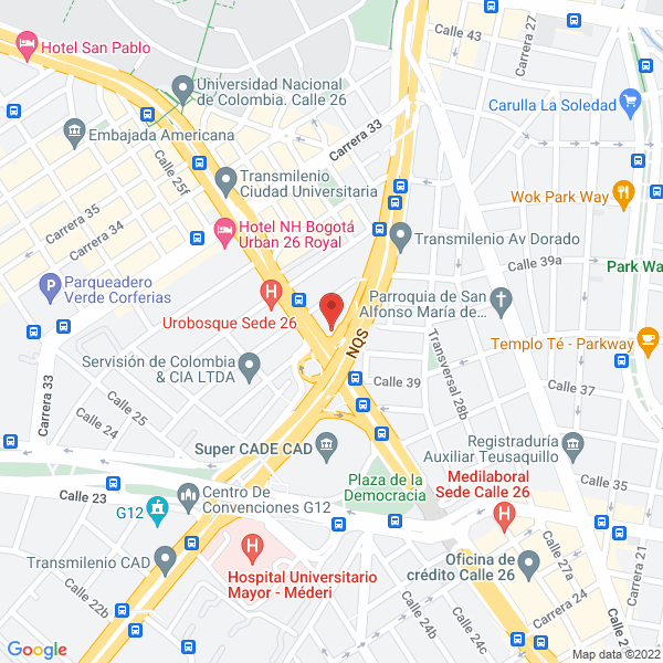 Mapa de P.A.D Servicios Ltda