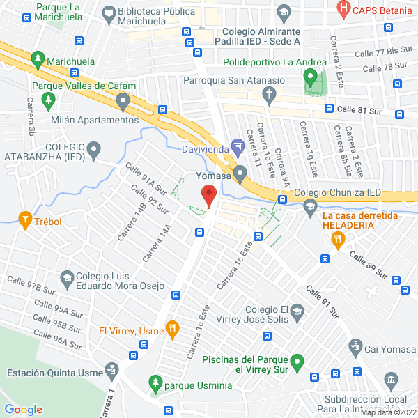 Mapa de Mini Mercado Chuniza