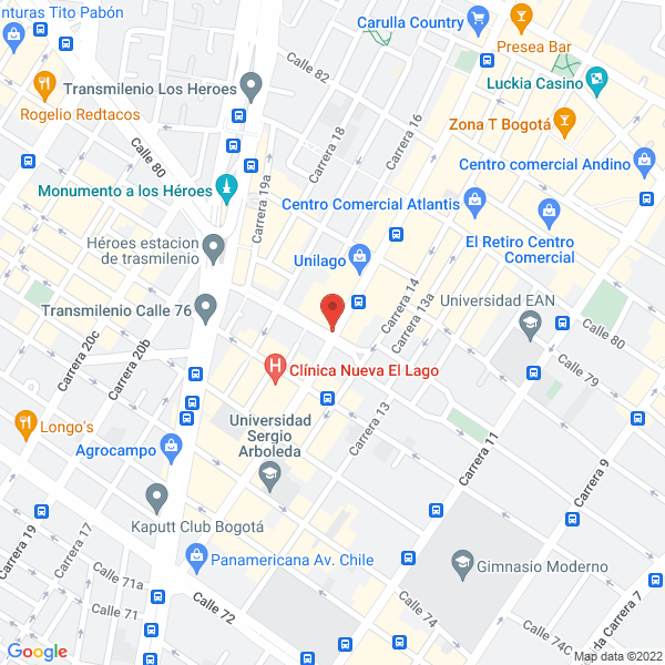 Mapa de Mirazur Ltda.