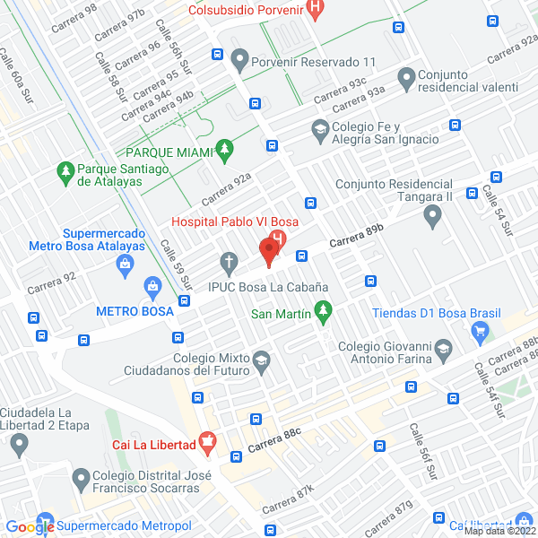 Mapa de Metálicas Martínez Y Cía. Ltda.