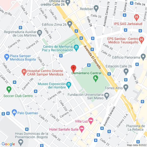 Mapa de Marmolería Carrara