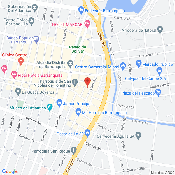 Map of Papelería La Coraza Ltda.