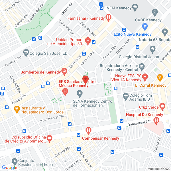 Mapa de Parroquia Santa Margarita De Ciudad Kennedy