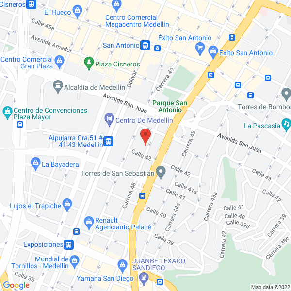 Map of Restaurante Y Cafetería Abejorral