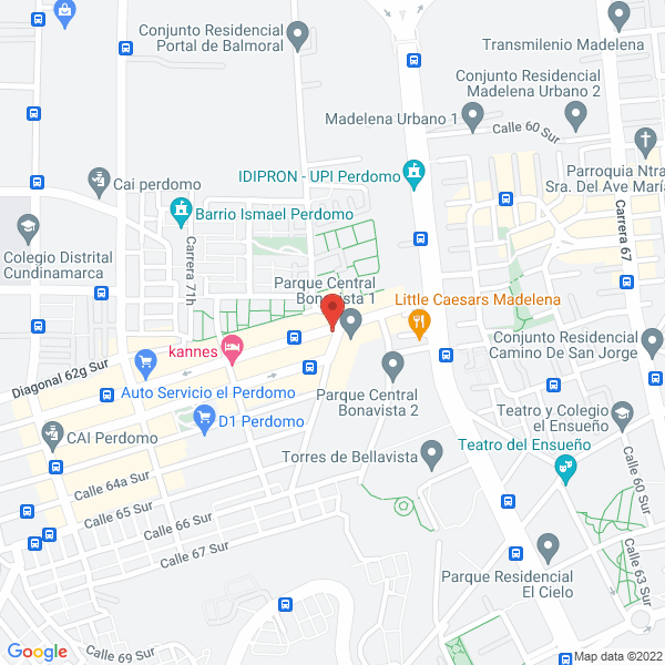 Mapa de Restaurante Y Cafetería La Favorita