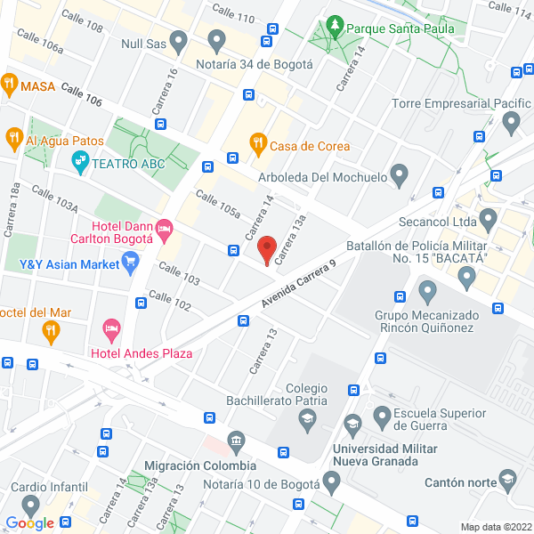 Mapa de Security Consulting Colombia Ltda