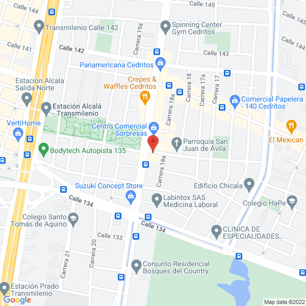 Mapa de Restaurante Tomaselly