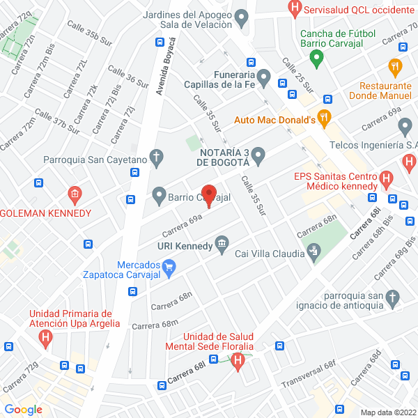Mapa de Servifurgones Carrocerias S.A.S.
