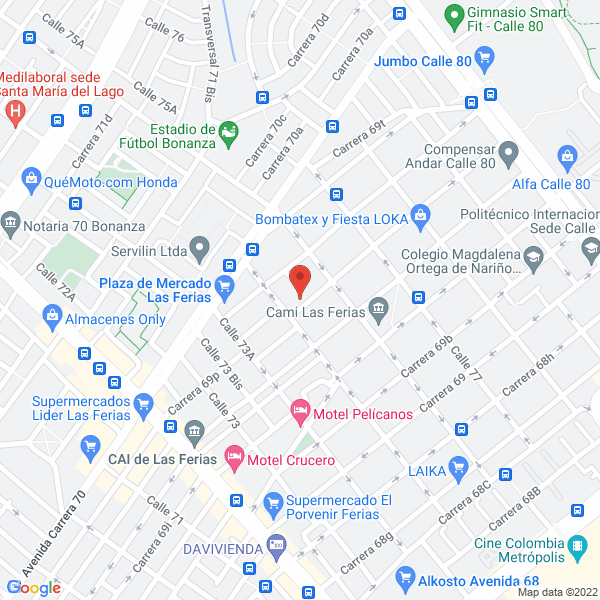 Mapa de Servigruas Daval S.A.S.