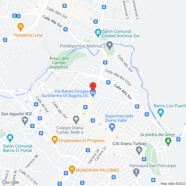 Mapa de Avicola Sinaí