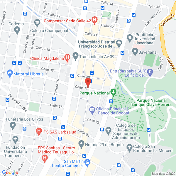 Mapa de Pensemos Soluciones De Industria S.A.
