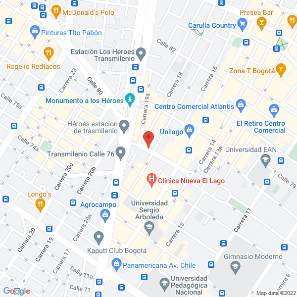 Mapa de Peraza Vengoechea Global S.A.S.