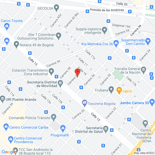 Mapa de Fermat Comercial S.A.