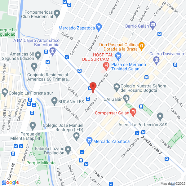 Mapa de Surtidora De Aves De La 3Ra