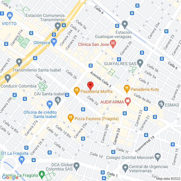 Mapa de Seinco Asesores S.A.S.