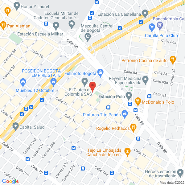 Mapa de Salon De Recepciones La Orquidea