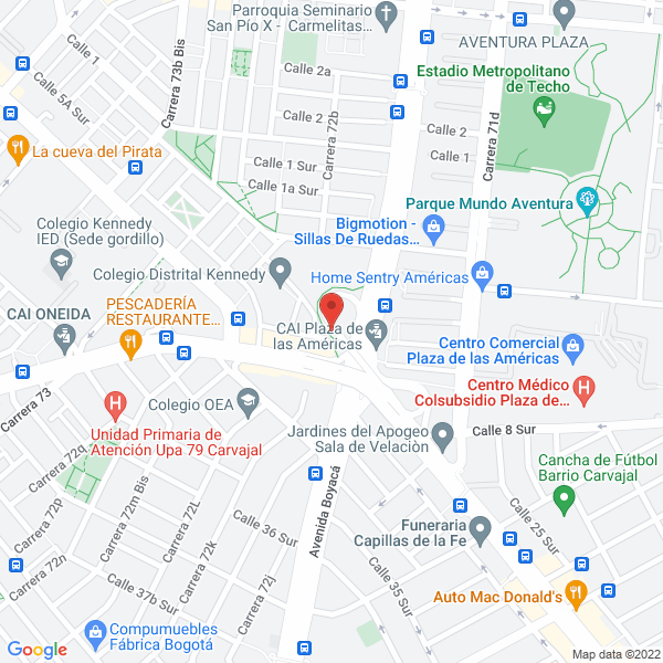 Mapa de Salsamentaria Hamburguer Ltda.
